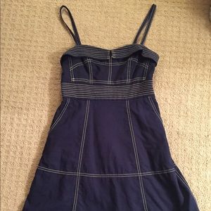 Anthropologie Maeve Navy Dress